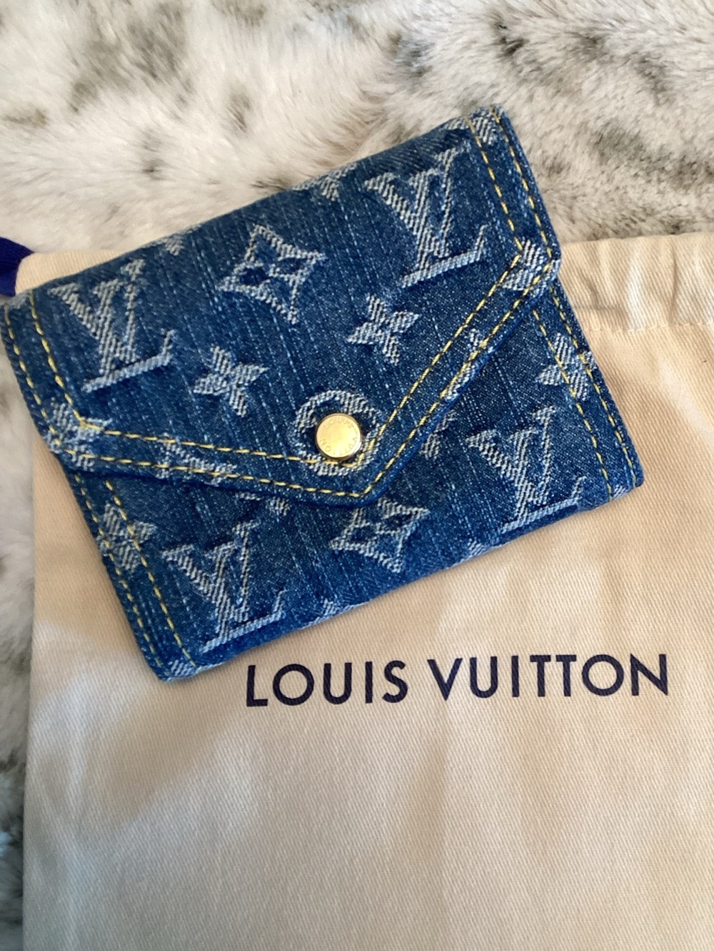 Louis Vuitton Victorine Wallet Monogram Denim